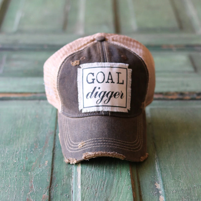 Goal Digger Distressed Hat