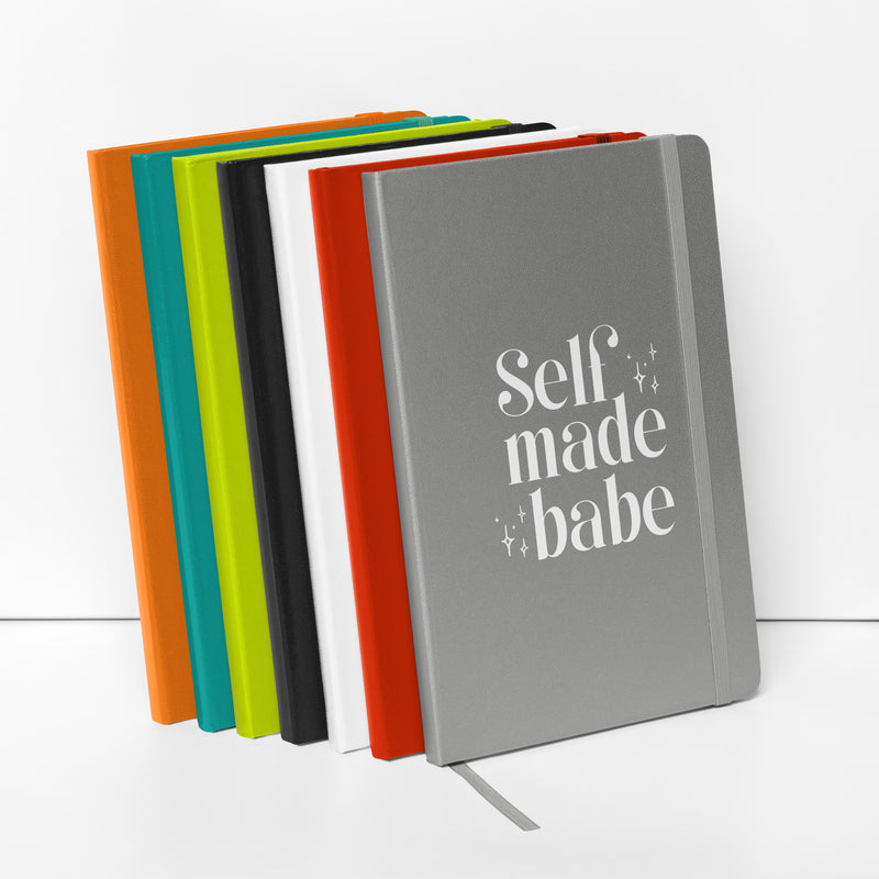 Self Made Babe Hardcover Bound Notebook