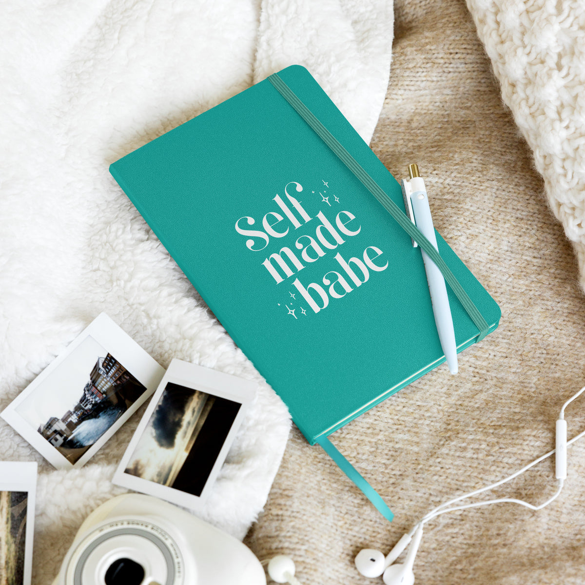 Self Made Babe Hardcover Bound Notebook