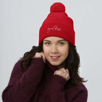 #girlboss Pom-Pom Beanie