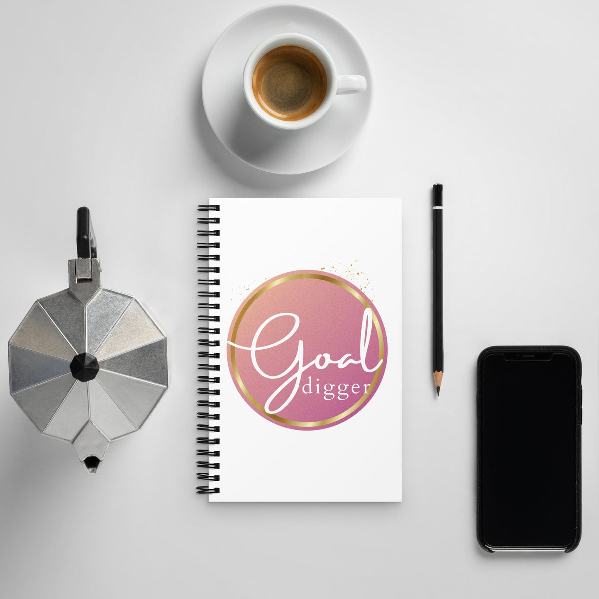 Goal Digger Spiral Notebook