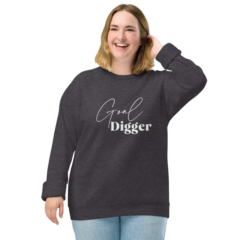 Goal Digger Unisex Organic Raglan Sweatshirt