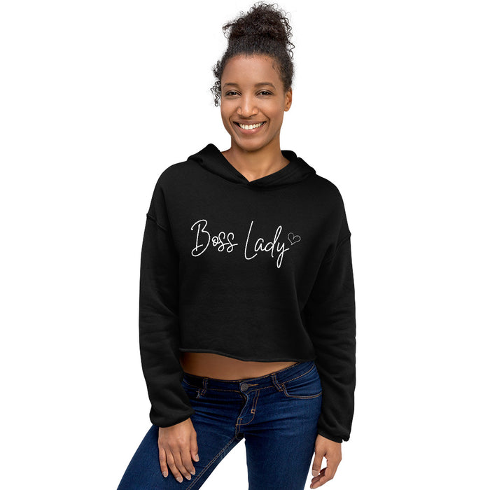 Boss Lady Crop Hoodie