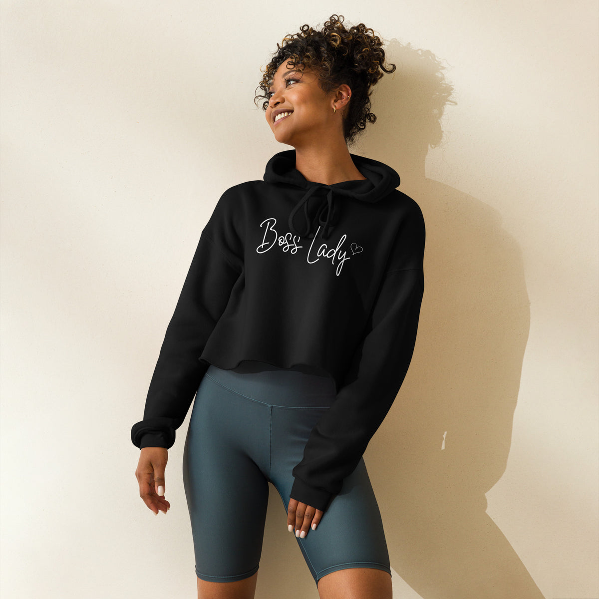 Boss Lady Crop Hoodie