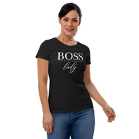 Boss Lady Women's Short Sleeve Fitted T-Shirt