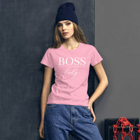 Boss Lady Women's Short Sleeve Fitted T-Shirt