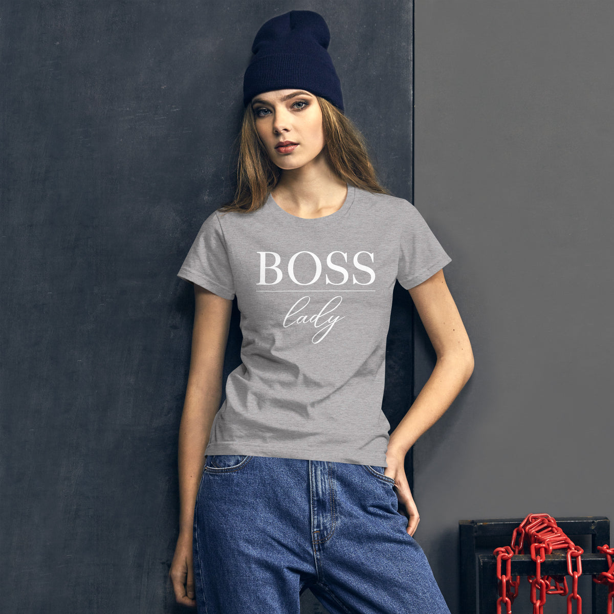 Boss Lady Women's Short Sleeve Fitted T-Shirt