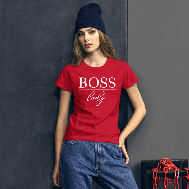 Boss Lady Women's Short Sleeve Fitted T-Shirt