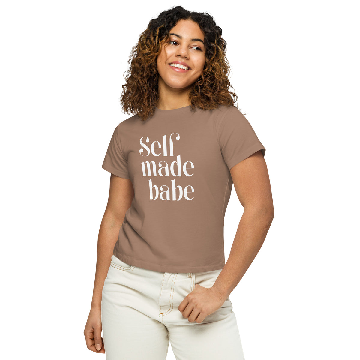 Self Made Babe Women’s High-Waisted T-Shirt