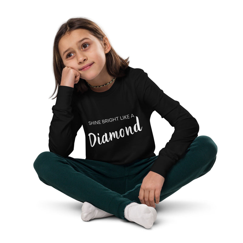 Shine Bright Like a Diamond Youth Long Sleeve Tee