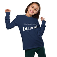 Shine Bright Like a Diamond Youth Long Sleeve Tee