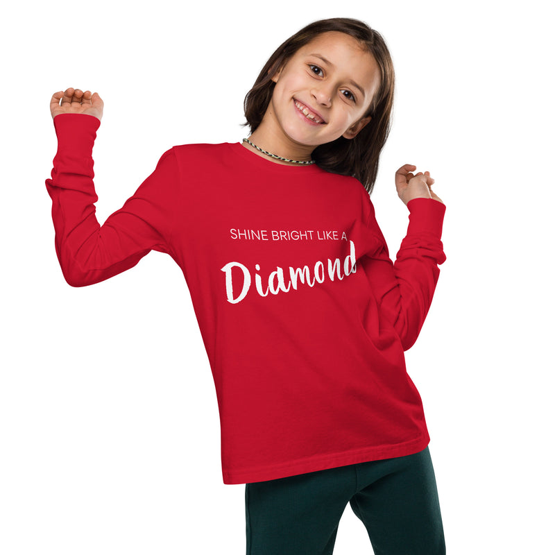 Shine Bright Like a Diamond Youth Long Sleeve Tee