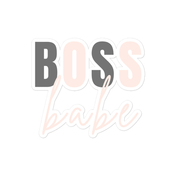 "Boss Babe" Bubble-free stickers