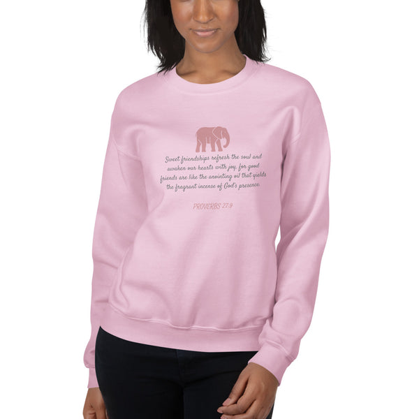 "Elephant Sisters - Scripture" Unisex Sweatshirt