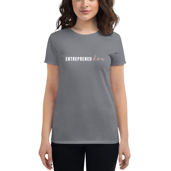 "EntrepreneuHER", Women's short sleeve t-shirt